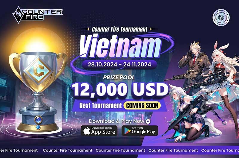 Giải đấu Counter Fire: Cuộc thi hấp dẫn với tổng giải thưởng lên đến 12,000 USD!