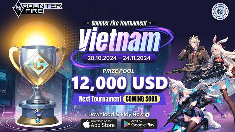 Giải đấu Counter Fire: Một cuộc thi chơi game hấp dẫn với tổng giải thưởng lên đến 12,000 USD!