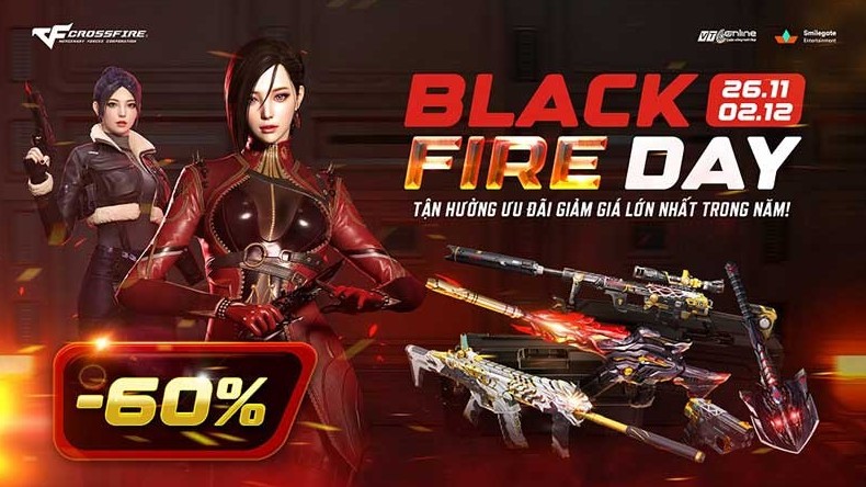 Đột Kích đón chào “Black Fire Day” với đợt giảm giá 60% toàn diện