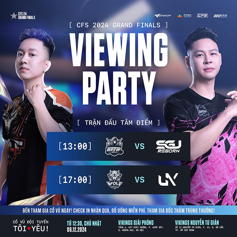 Bùng nổ cảm xúc với viewing party CFS 2024 Grand Finals