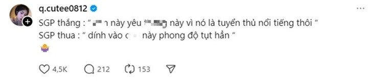 Quỳnh Alee bức xúc khi bị cho là lý do khiến SGP.Fish tụt phong độ