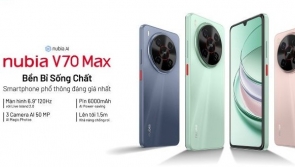 ZTE giới thiệu bộ đôi nubia V70 Design & nubia V70 Max với thiết kế thời thượng