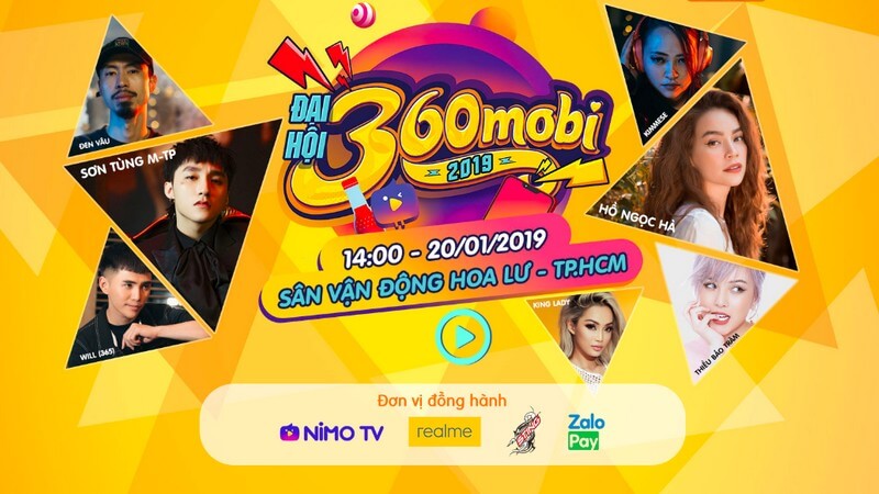 Đại nhạc hội 360mobi sẽ được livestream trên Nimo TV