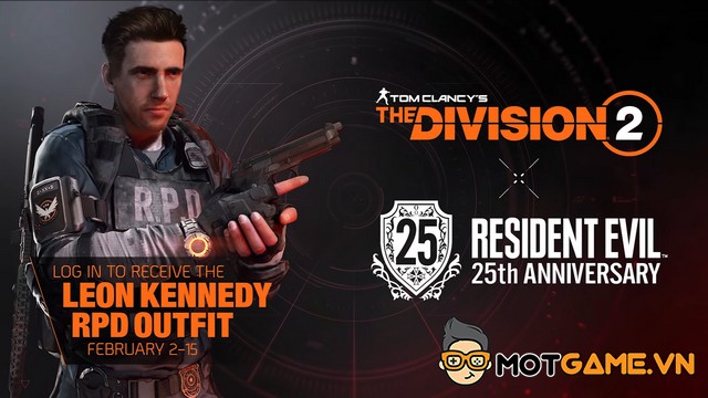 The Division 2 kỷ niệm Resident Evil 25 tuổi bằng sự kiện crossover đặc biệt