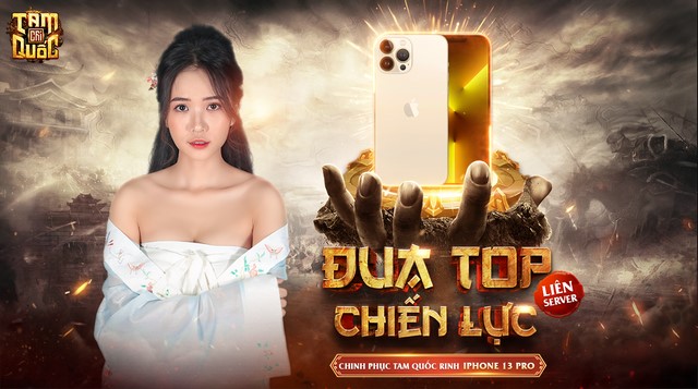 Bùng nổ ngày ra mắt với chuỗi sự kiện đua Top hái lộc rinh iPhone 13 Pro cực hot trong Tam Quốc Chí VTC