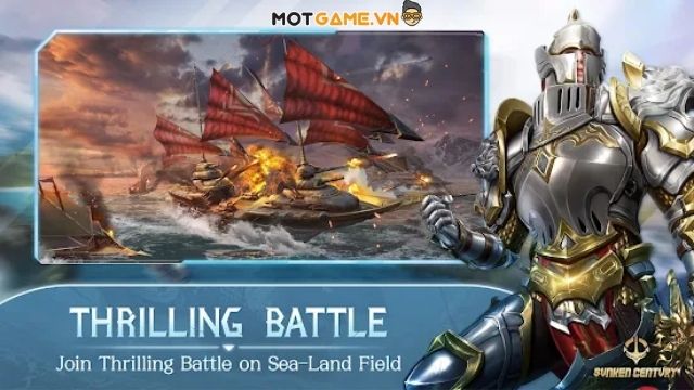 Sunken Century Android - Dòng game chiến đấu trên cạn lẫn thủy chiến