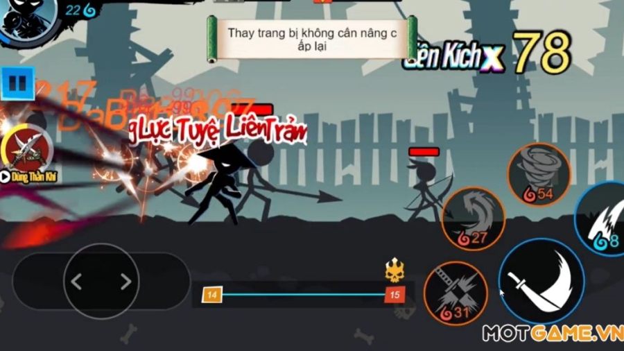 Trải nghiệm cảm giác chiến đấu mới lạ chỉ có ở Bậc Thầy Kungfu: Stickman Pro