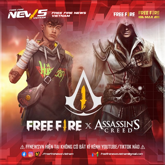 Free Fire hợp tác với Assassin’s Creed khiến fan đứng ngồi không yên
