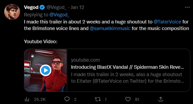 Valorant: Xuất hiện trailer siêu ngầu của skin súng Spiderman!