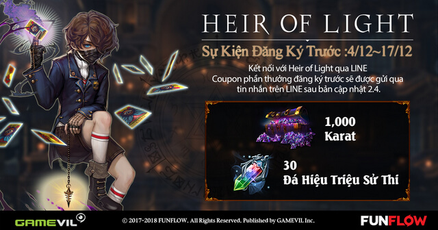 Heir of Light – tựa game Gothic của GAMEVIL sắp ra mắt phiên bản Việt hóa
