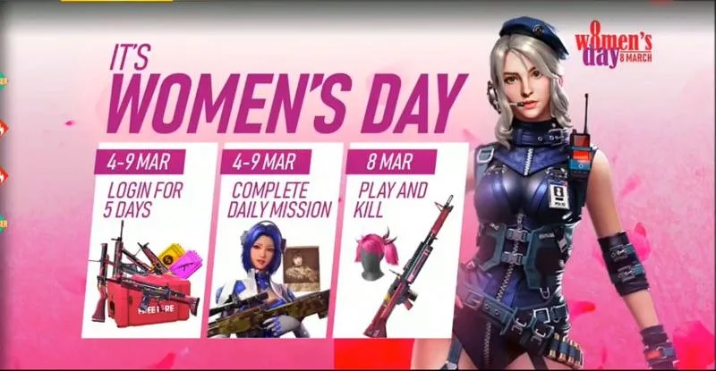 Free Fire Happy Women's Day: Tặng miễn phí nhân vật nữ cho người chơi