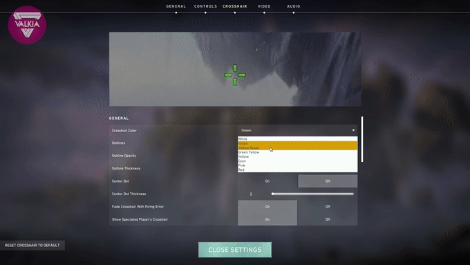 Valorant Crosshair Colors GIF by The RIFT | Gfycat
