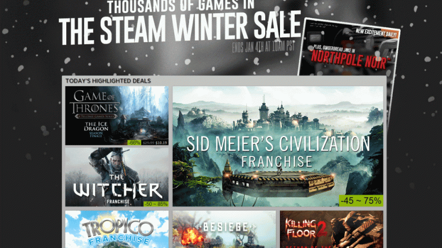 Steam Winter Sale 2015 - Cỗ máy hút máu đã trở lại