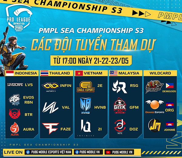 Karik sẽ đồng hành cùng giải đấu PMPL SEA Championship S3 của PUBG Mobile