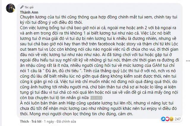 &amp;quot;Xạ Thủ Chim Mồi&amp;quot; EasyLove rời GAM esport, liệu có phải do vấn đề Zeros làm lộ tiền lương ?