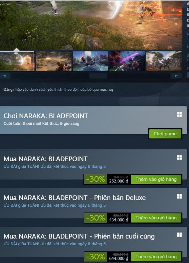 Sale lớn 30%, nên mua Naraka:Bladepoint bản Base, Deluxe hay Ultimate?