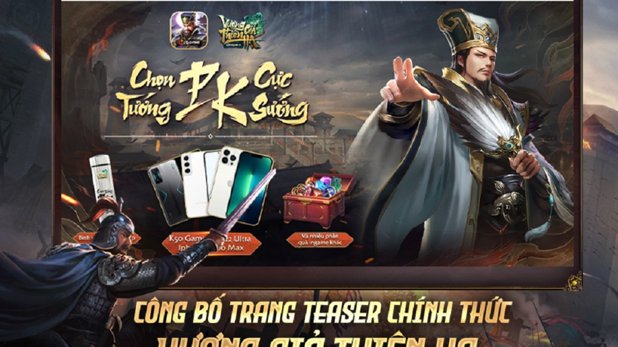 Game đấu tướng Vương Giả Thiên Hạ Mobile tung teaser với nhiều phần thưởng hấp dẫn, đặc biệt Iphone 13 Promax