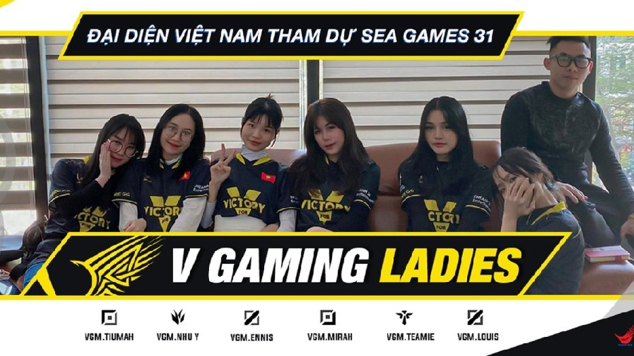 Giới thiệu đội tuyển LMHT Tốc chiến Việt Nam nội dung đồng đội nữ SEA Games 31