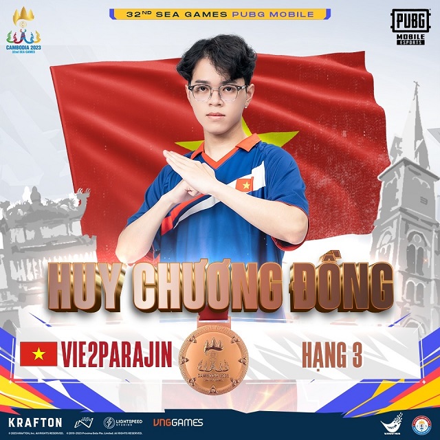 Tuyển thủ ParaJin đại diện Việt Nam thi đấu bộ môn PUBG Mobile