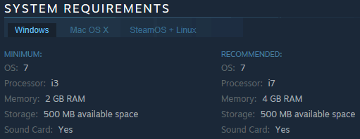 Steam Summer Sale - The Binding of Issac Rebirth PC system requirements