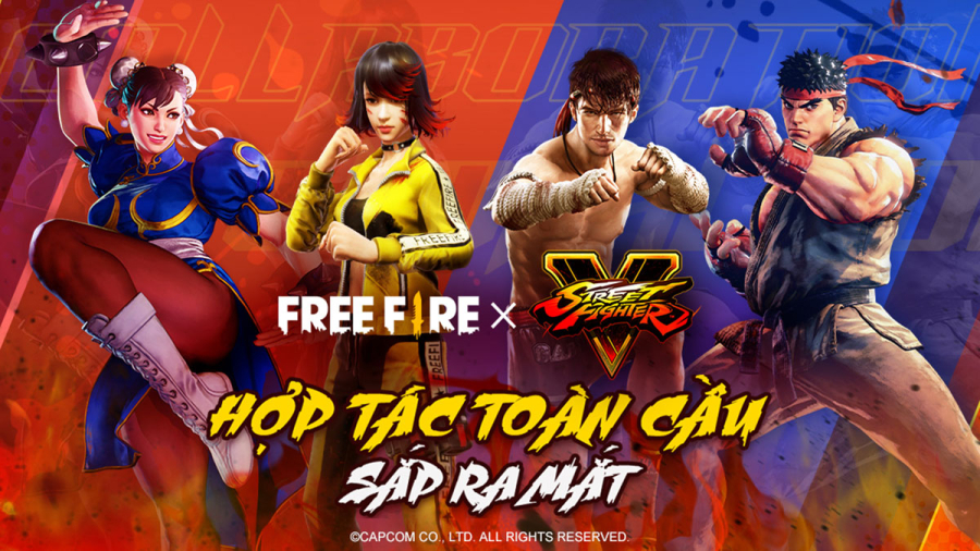 Free Fire chào đón hai “huyền thoại” Ryu và Chun-Li của Street Fighter xuất hiện trong game