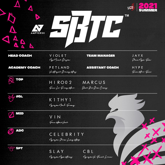 LMHT: SBTC Esports công bố đội hình tại VCS Mùa Hè 2021 với nhiều nhân tố mới