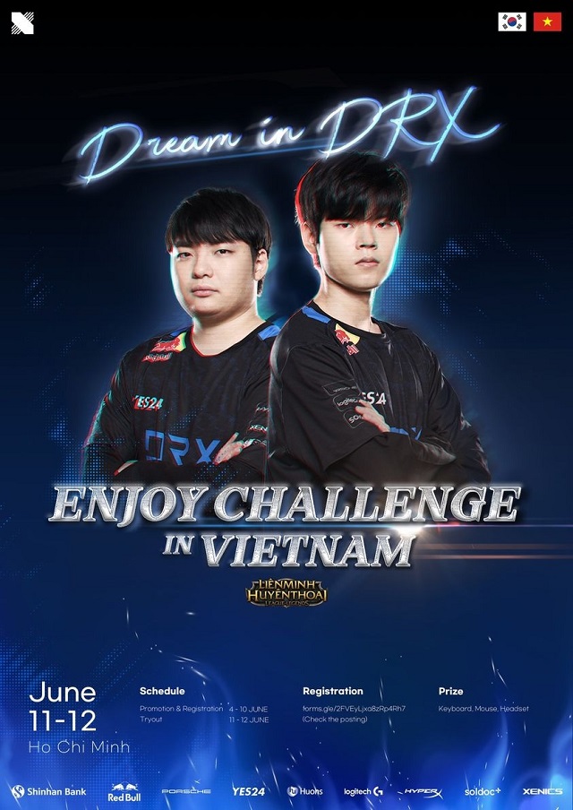 LMHT: Sau BRO, DRX là đội tuyển tiếp theo chọn Việt Nam để tuyển chọn tài năng trẻ