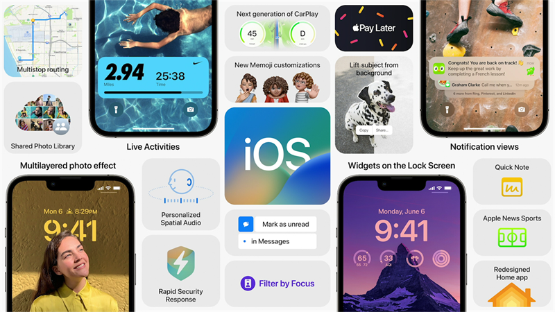 Các thay đổi mới của phiên bản iOS 16