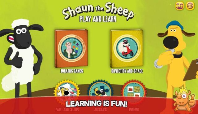 Shaun Learning Games For Kids phù hợp với trẻ em từ 3 đến 8 tuổi