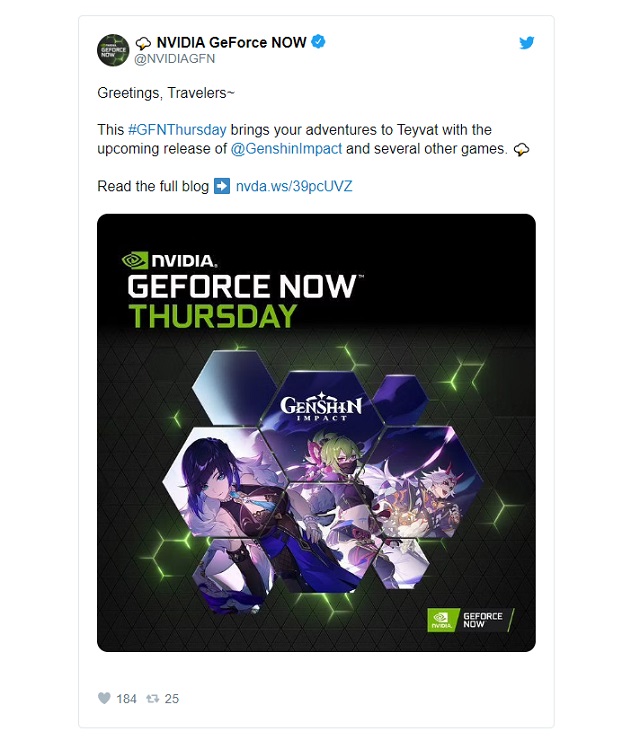 GeForce Now đón nhận Genshin Impact cuối tháng này