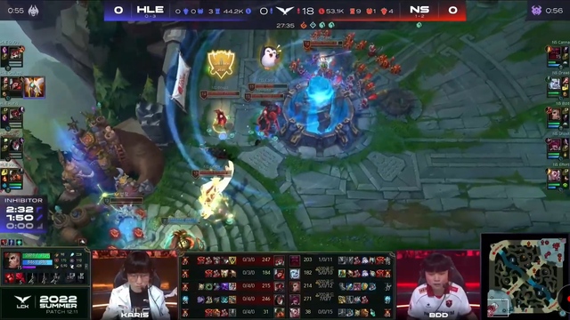 Trực tiếp LCK Mùa Hè 2022 Tuần 2 Ngày 5 (26/6): HLE vs. NS, DRX vs. KDF