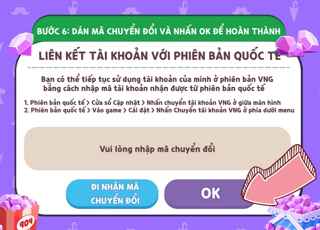 Play Together VNG: Chi tiết 6 bước chuyển đổi để nhận 500 Kim Cương
