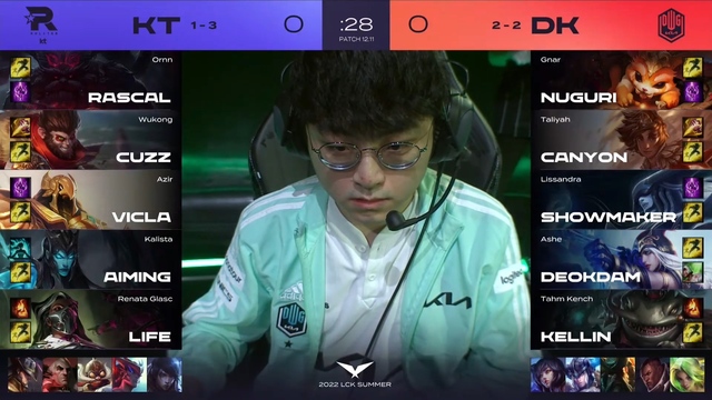 Trực tiếp LCK Mùa Hè 2022 ngày 1/7: KT vs. DK, T1 vs. DRX