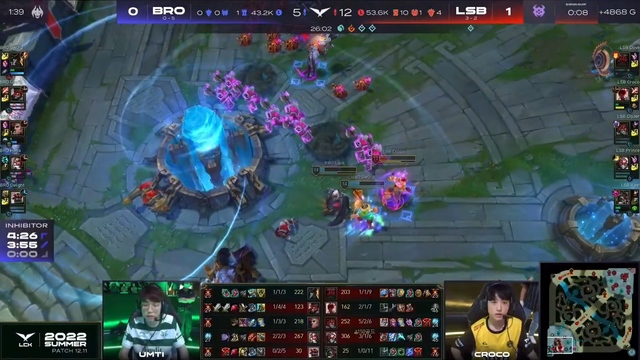 Trực tiếp LCK Mùa Hè 2022 ngày 2/7: LSB vs. BRO, GEN vs. KDF