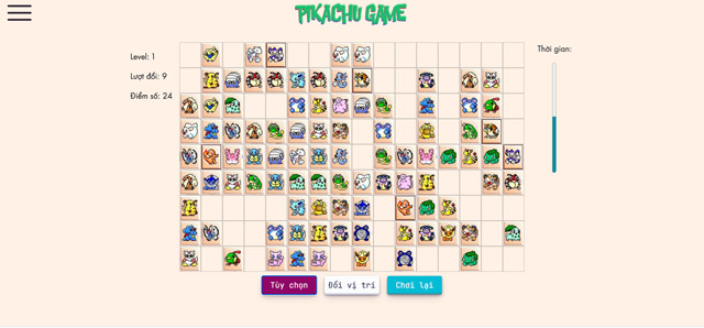 Pikachu Game Tây du ký: Game Pikachu gây ức chế cho người chơi