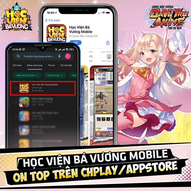 Học Viện Bá Vương Mobile ‘miệt mài’ On Top: ‘Hiện tượng’ mang sức hút đặc biệt từ đa vũ trụ Anime