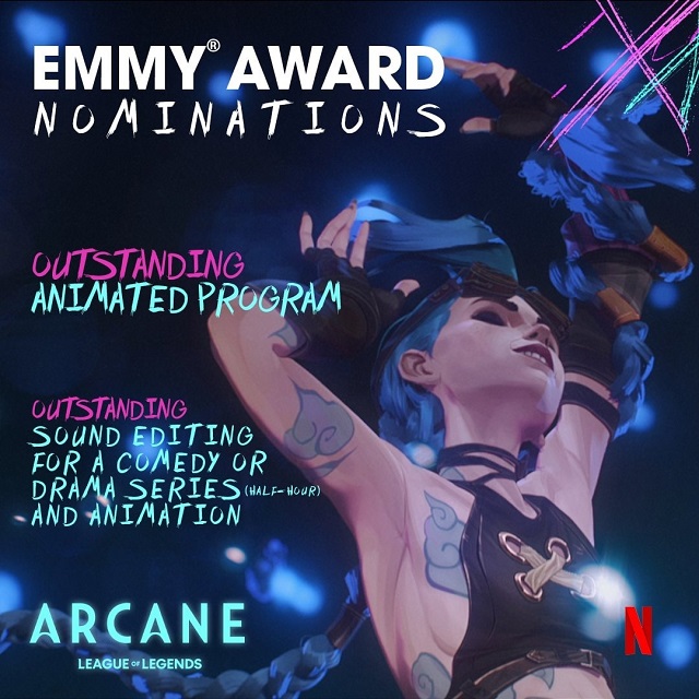 LMHT: Arcane nhận 2 đề cử tại giải Emmy, cạnh tranh trực tiếp cùng Series đình đám của Marvel