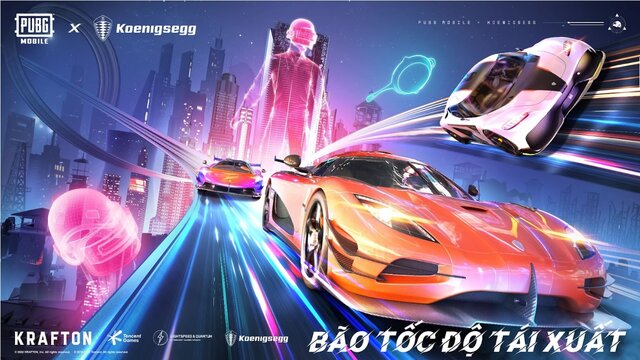 PUBG Mobile tiếp tục chơi sang khi hợp tác cùng hãng Koenigsegg ra mắt siêu xe cực chất