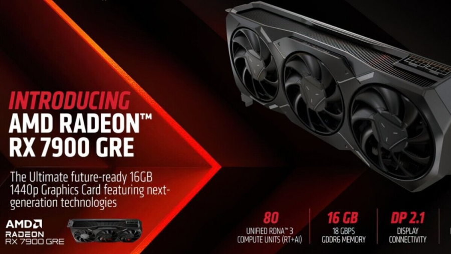 AMD ra mắt card đồ họa Radeon RX 7900 GRE