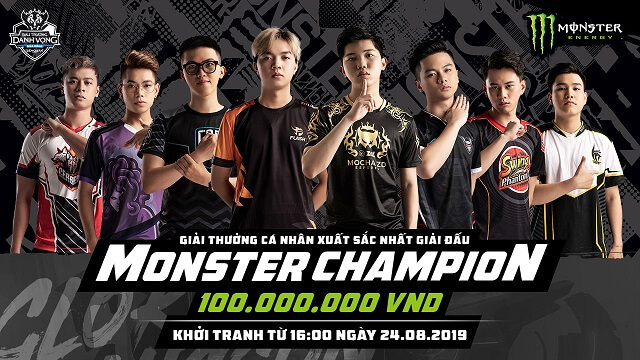Đấu Trường Danh Vọng mùa Đông 2019 trở lại từ ngày 24/08, tuyển thủ xuất sắc đạt danh hiệu &amp;quot;Monster Champion&amp;quot; giành 100 triệu đồng tiền thưởng