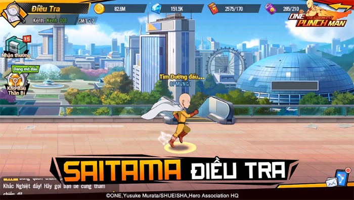 Chân dung Saitama trong One Punch Man: The Strongest