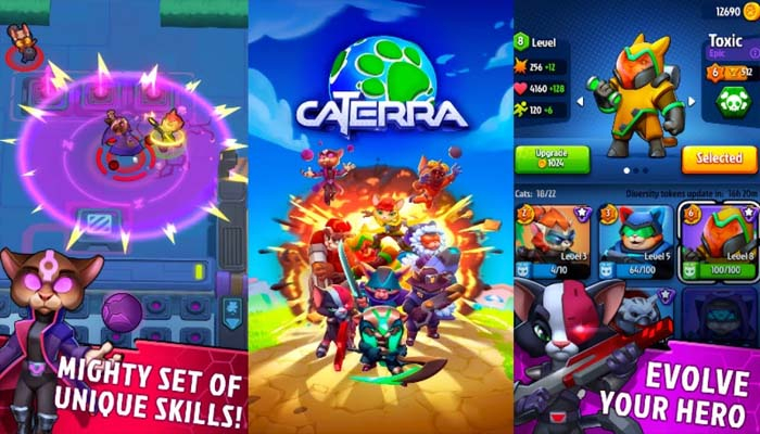 Caterra: Battle Royale - Game sinh tồn với hệ thống tiến hóa sức mạnh anh hùng!