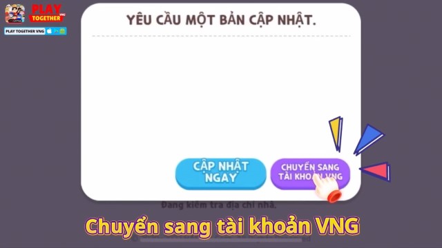 chuyển sang tài khoản vng