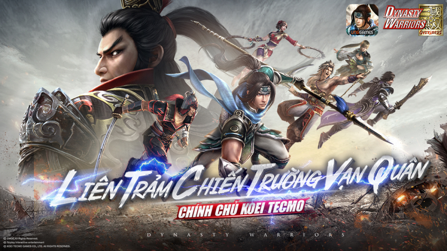 Mọt Game tặng 500 Giftcode Dynasty Warriors: Overlords cho game thủ