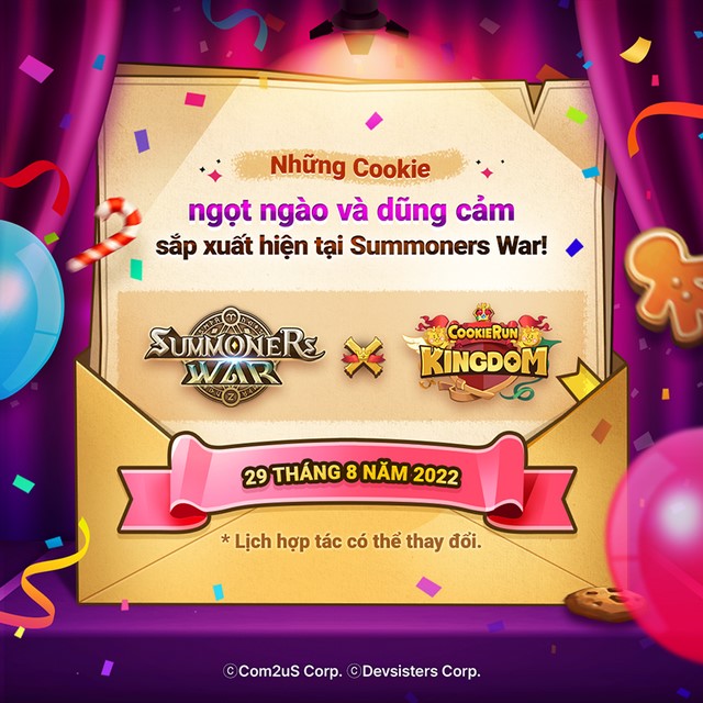 Com2us hé lộ màn hợp tác của 2 tựa game đình đám Summoners War và Devsisters Cookie Run: Kingdom 