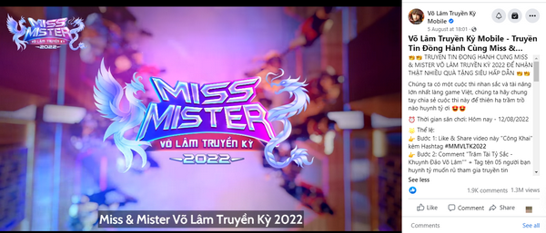 Miss &amp;amp; Mister VLTK 2022 “gây sốt” với hơn 10.000 mỹ nam, mỹ nữ đăng ký dự thi Vòng 1