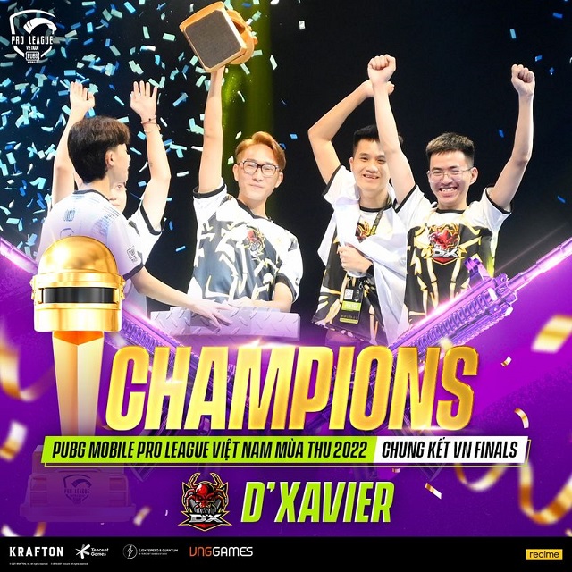 Chung kết PMPL VN Mùa Thu 2022: Chức vô địch gọi tên D'Xavier