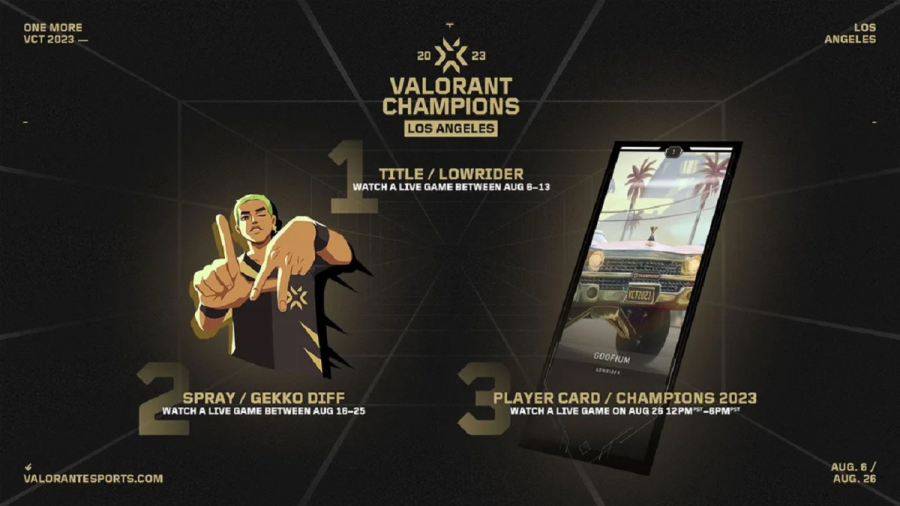 Valorant: Cách nhận thưởng VCT Champions 2023 hoàn toàn miễn phí