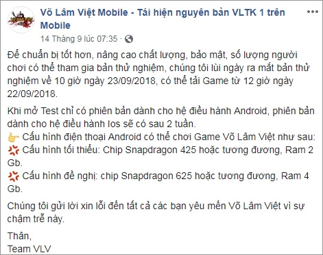 Võ Lâm Việt Mobile