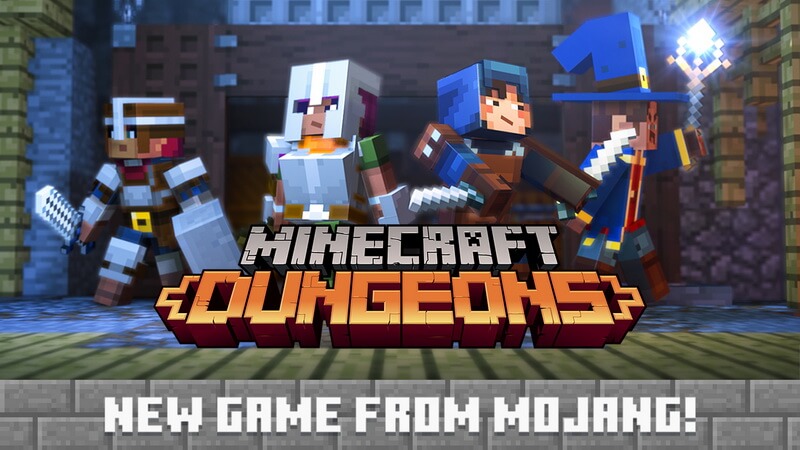Mojang công bố Minecraft: Dungeons - tựa RPG hoàn toàn mới